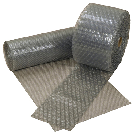 1/2" x 48" x 250' 90% Recycled Perforated Air Bubble Roll