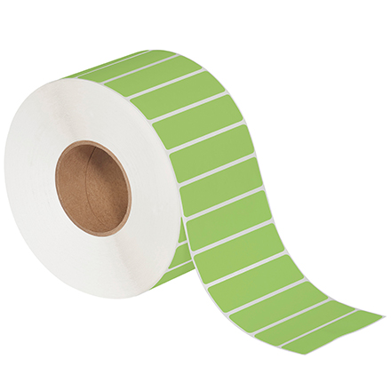 4 x 1" Green  Thermal Transfer Labels